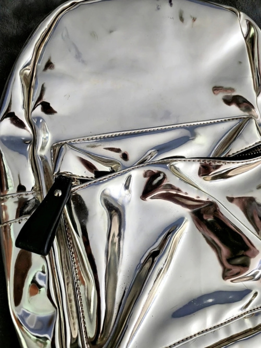 Metallic Silver Backpack - Picture 7 of 7